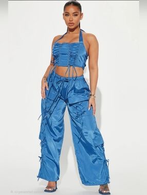 Just Enough Of You Pant Set - Royal